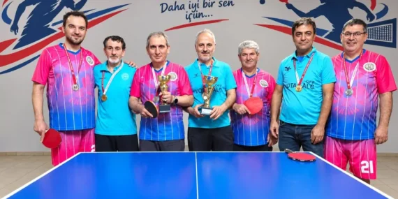 Kamu Spor Oyunları’nda Masa Tenisinde Erzurum İl Sağlık Müdürlüğü Şampiyon