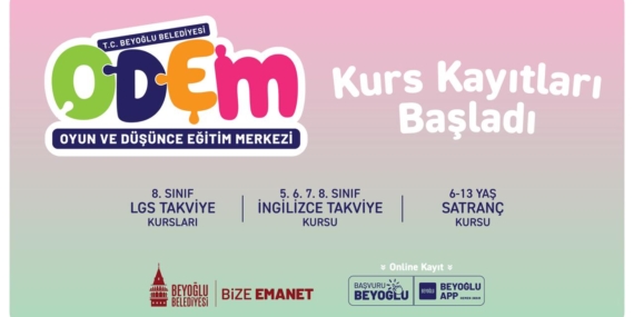 ‘Odem’ Takviye Ve Gelişim Kurslarımız İçin Kayıtlar Başladı